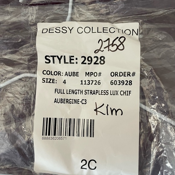 Dessy Collection Strapless Gown - Picture 5 of 5